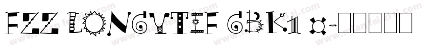 FZZ LONGYTIF GBK1 0字体转换